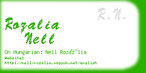 rozalia nell business card